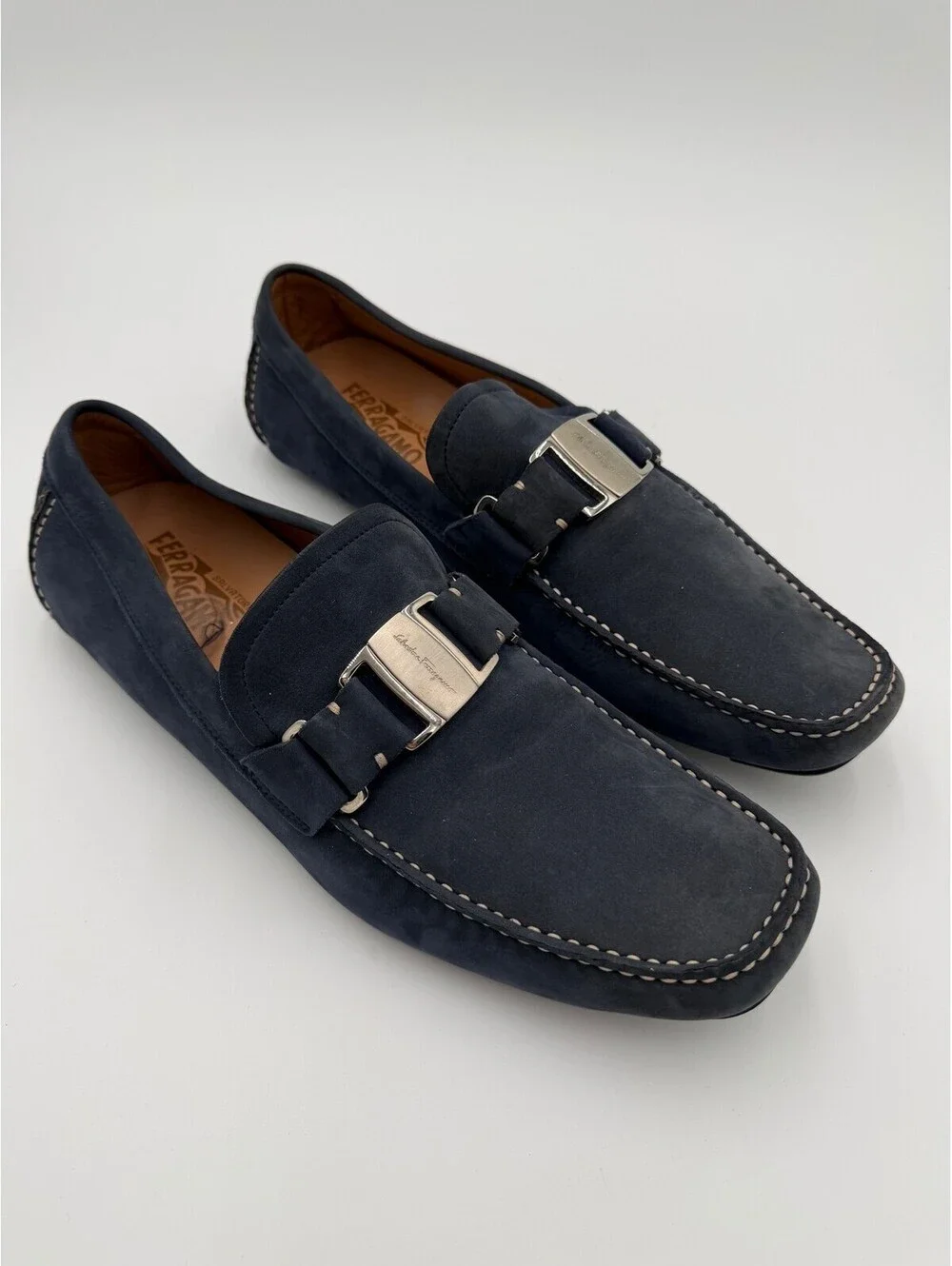 Salvatore Ferragamo Gancini Driving Loafers Size 11/44